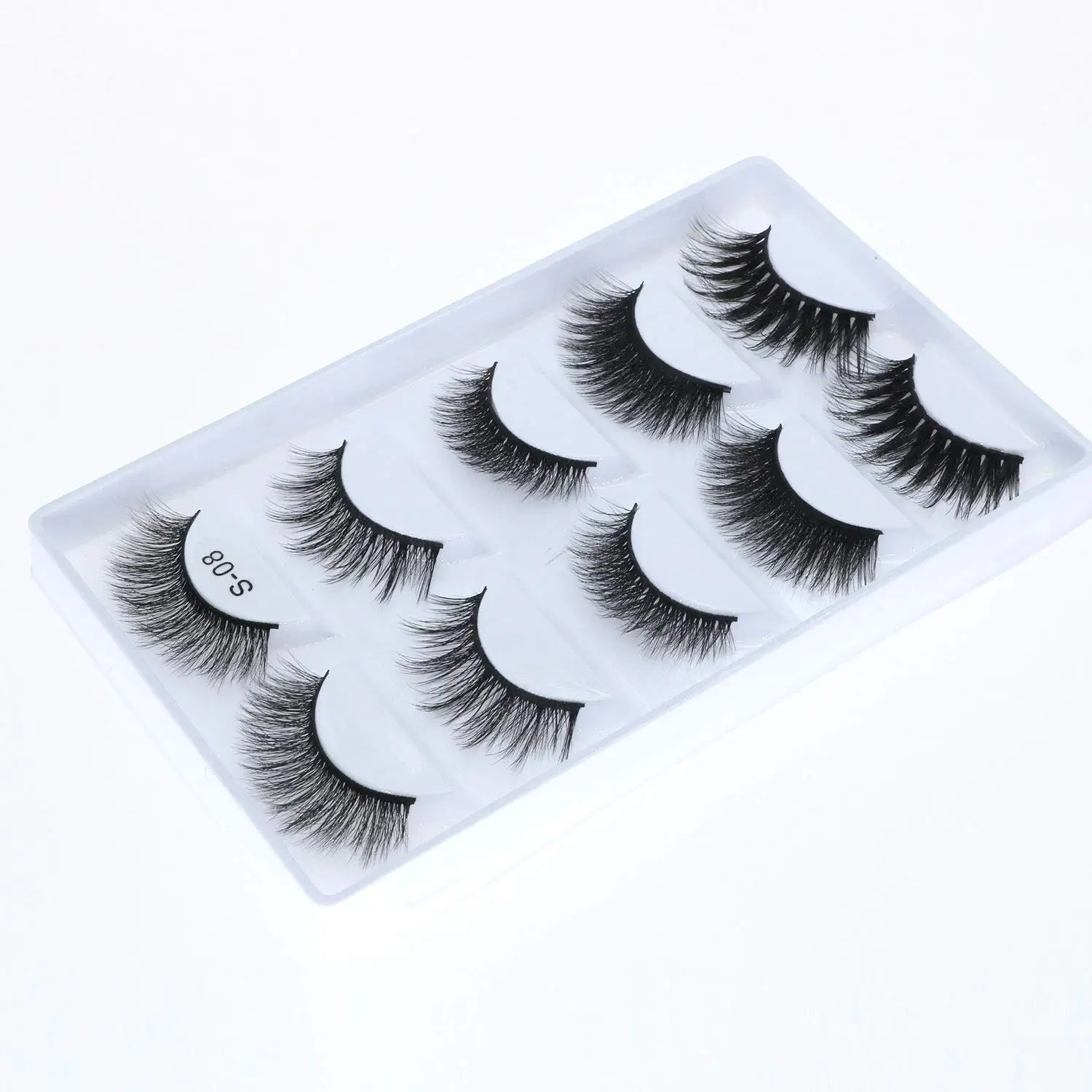 

Professional Manufacturer Handmade Full Strip Natural Faux Mink Eyelashes, Black