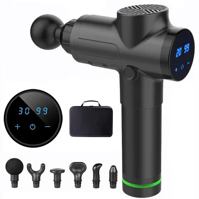 

Custom Your Brand Body Muscle Relaxation Massage Multifunctional Massage Head Indoor Fitness Massage Gun, Customized