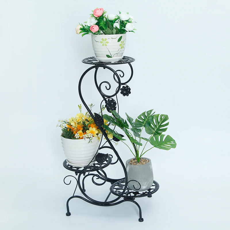 
China Style 3 Tire Plant Flower Pot Stand Shelves For Sale 