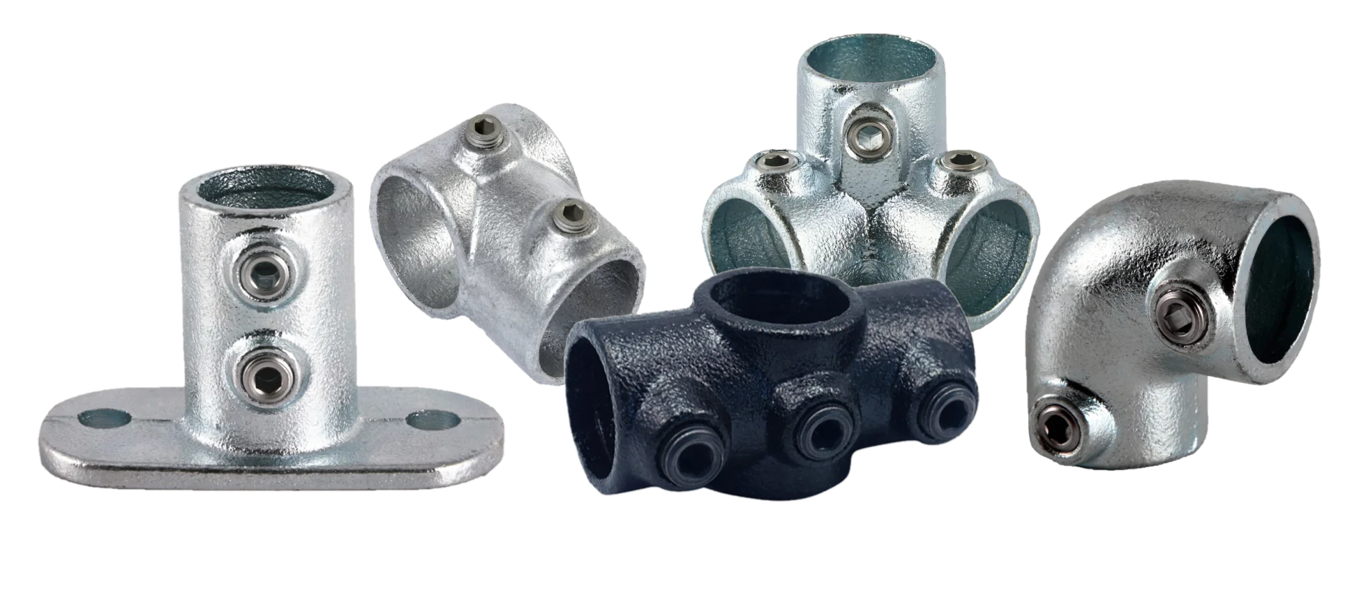 2" 60.3mm Pipe Clamp Fittings For Large Diameter Pipes Allen Key Clamp