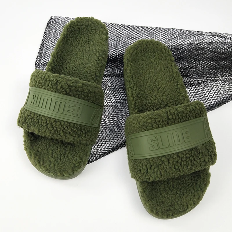 

Low Moq Faux Fur Slippers Custom Platform Fur Slippers Bedroom Fluffy Slippers Sandals Slide For Women