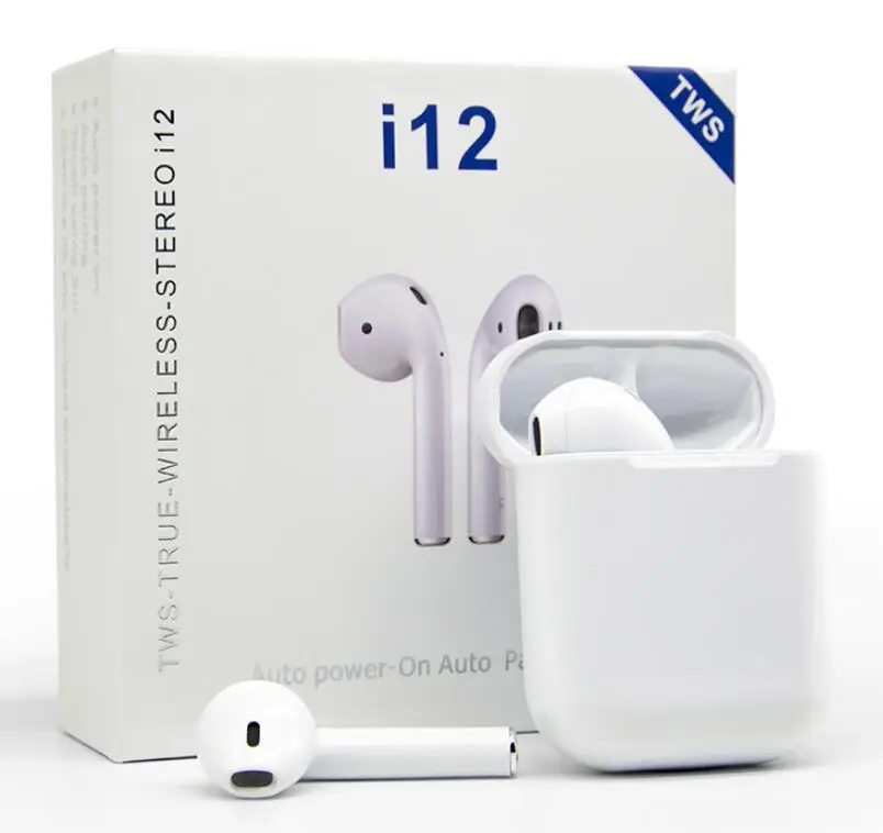 

I12 Amazon best selling true wireless headset i12 Waterproof TWS wireless earplugs, 8 colors