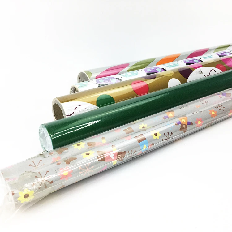 
manufacture Gold Foil Wrapping Gift Paper Custom Printed Rolling Papers For retail 