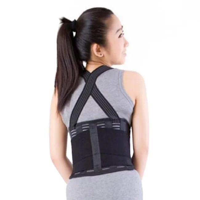 

Size Adjustable Relief Back Pain Relief Waist Belt Wrap Waist Trainer Corset adjustable Lumbar Support Belt, Black(color can be customized)