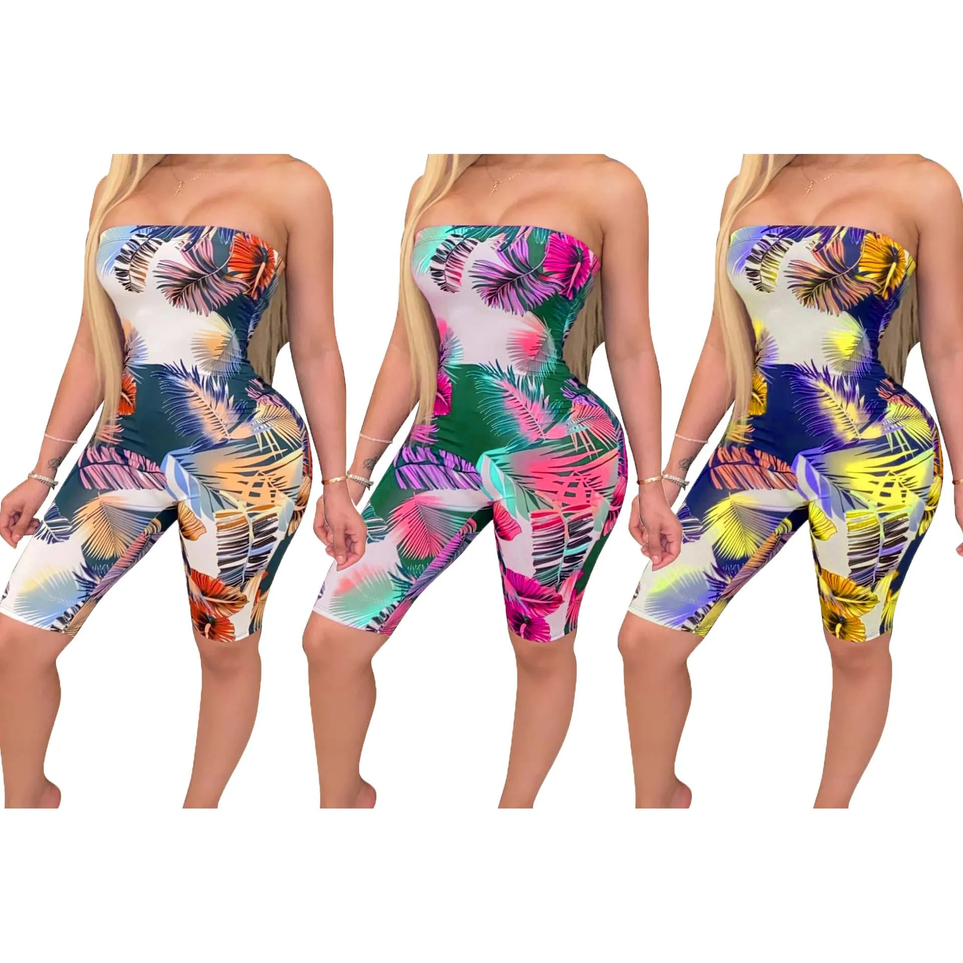 

FS1054D 2020 latest design women Fashion printing jumpsuit