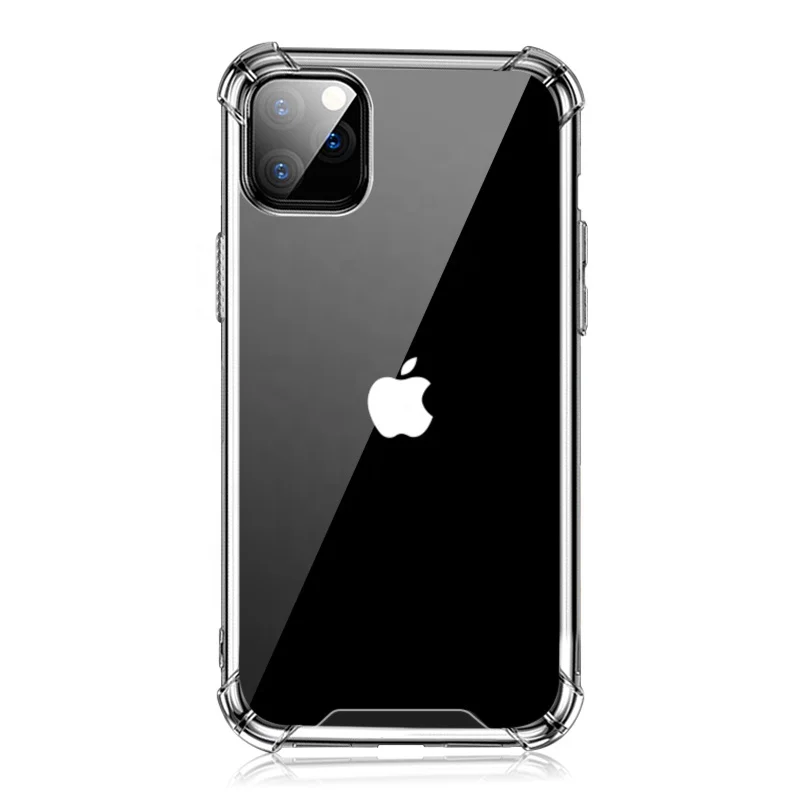 

Hybrid slim 1.5MM Shockproof Hard Acrylic tpu Clear Phone Case For Iphone 11pro max, Multi-color, can be customized