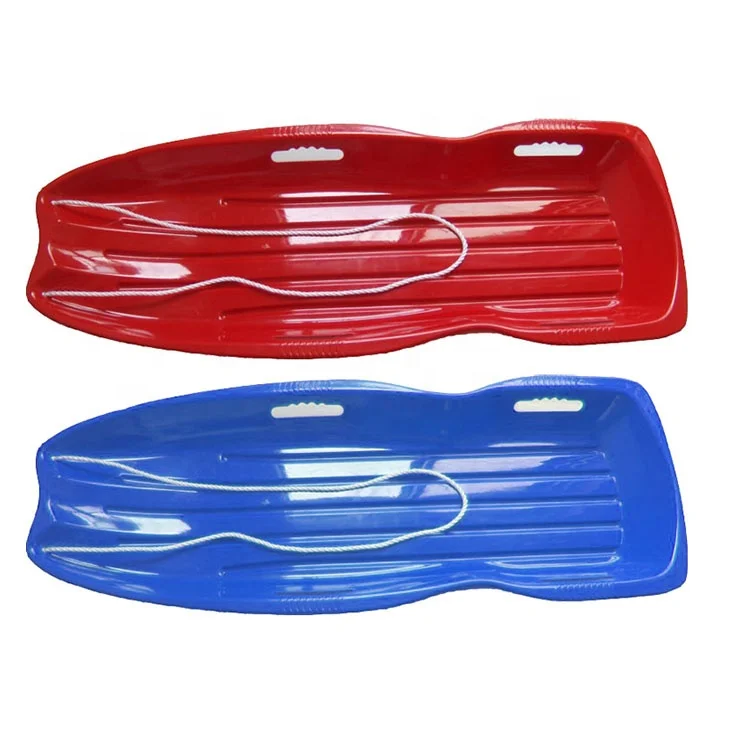 

Amazon hot sale plastic snow sled toboggan enfants ski scooter 48 inches boat large freestyle red blue winter toys sleigh, Available