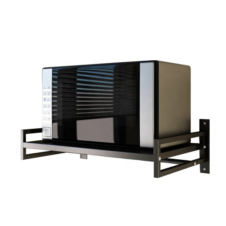 

High quality kitchen rack stainless steel multi function microwave rack wall mounted microwave storage rack, Home kitchen