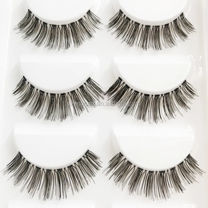 

Customize Your Own Brand 5 Pairs of Eyelashes 100% Handmade Mink Eyelashes Private Label, Natural black