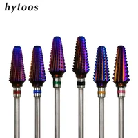 

HYTOOS Tornado Purple Carbide Nail Drill Bit 3/32" Sharp Milling Cutter For Manicure Rotary Burr Drill Accessories Gel Removal