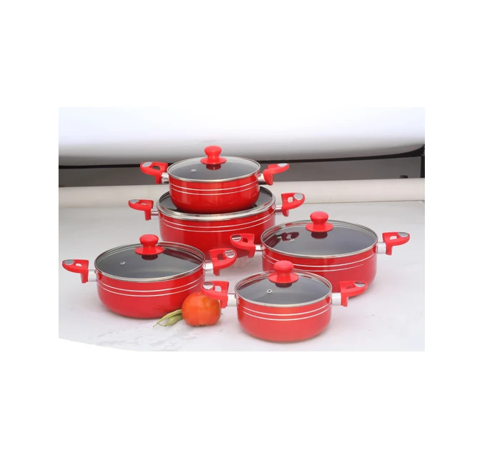 

aluminum korean clear pot lovely divided utensils kitchen cooking ware cookware sets, Customized color