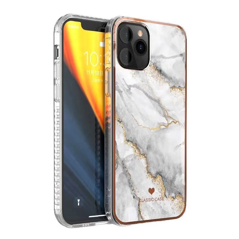 

Fashion TPU Case For iPhone 12 11 Pro XS Max XR X 7 8 Plus SE 2020 IMD Marble Phone Case Protective Back Cover