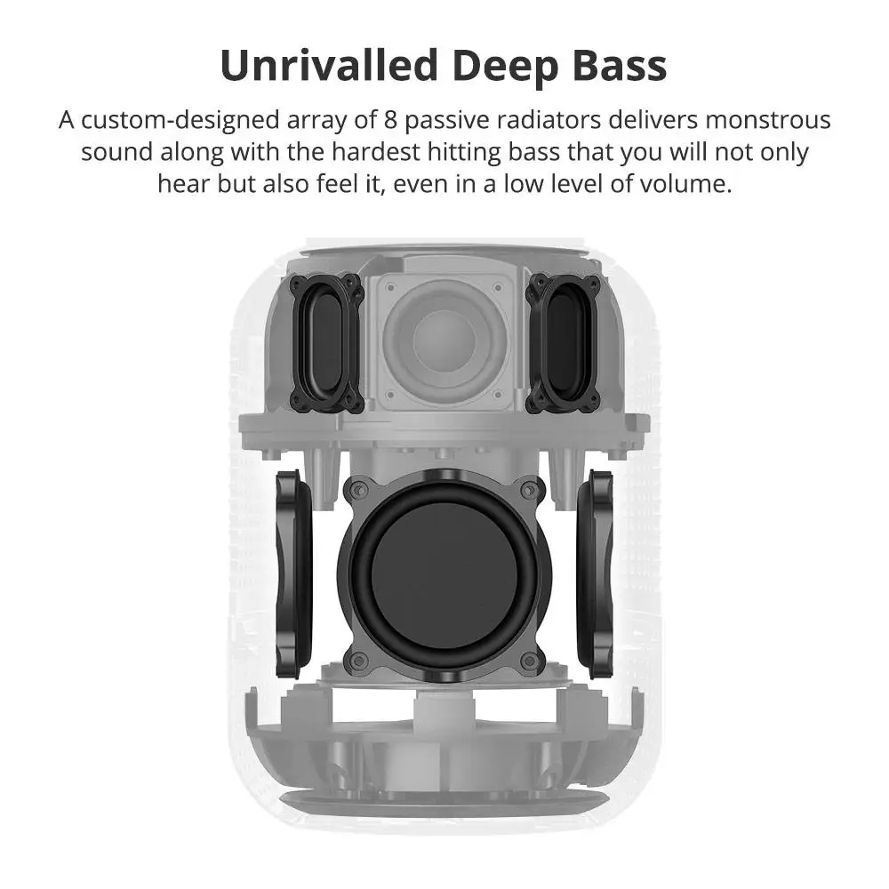 60W Outdoor Bluetooth Speaker Subwoofer TWS Speaker Waterproof Portable Music Player 12000 mAh battery column soundbar Speaker - ANKUX.COM