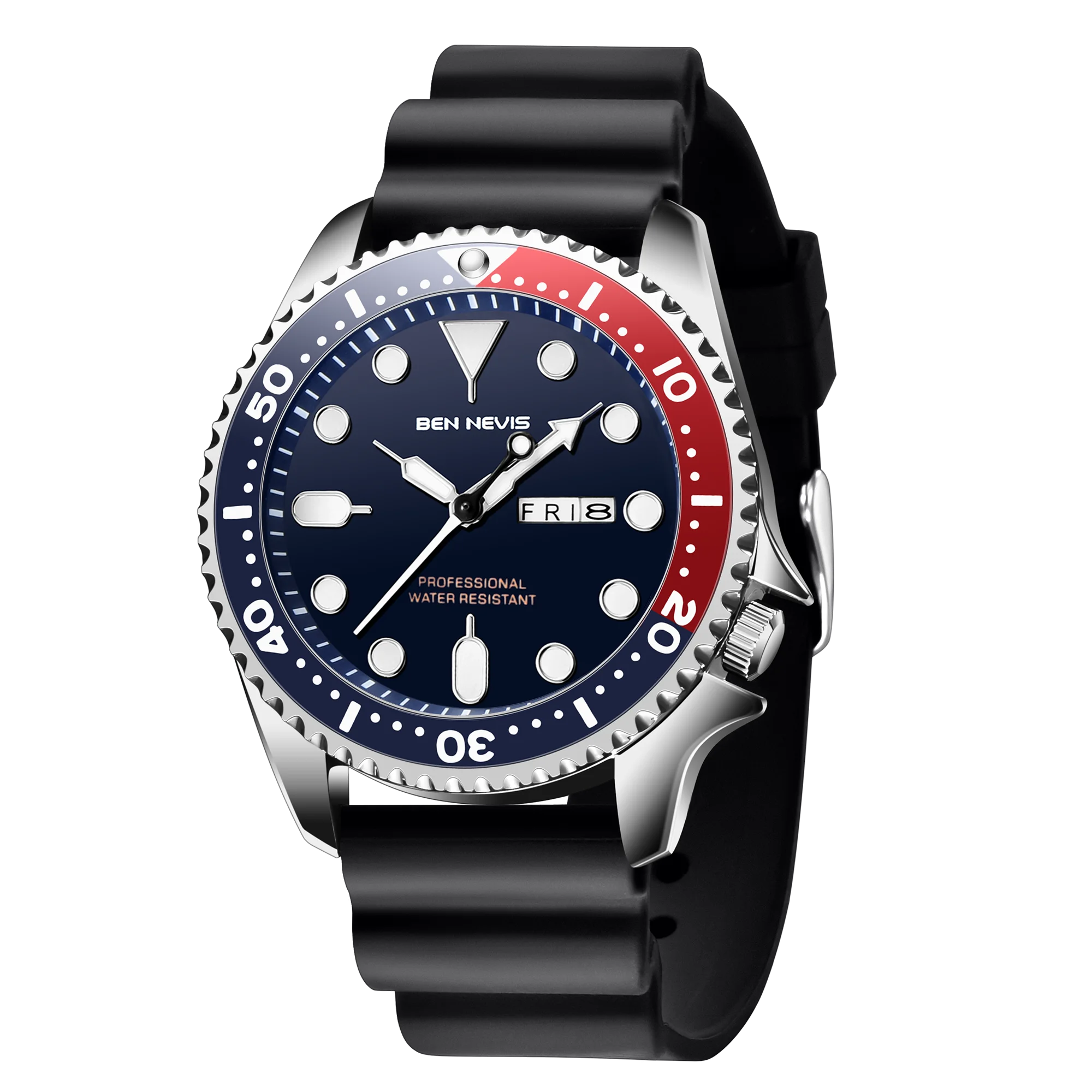 

Hot Sell Brand Popular Business Men Quartz Wrist Watch Luminous Big Numbers Display Fully Automatic Sport Reloj Pulsera, 2 colors