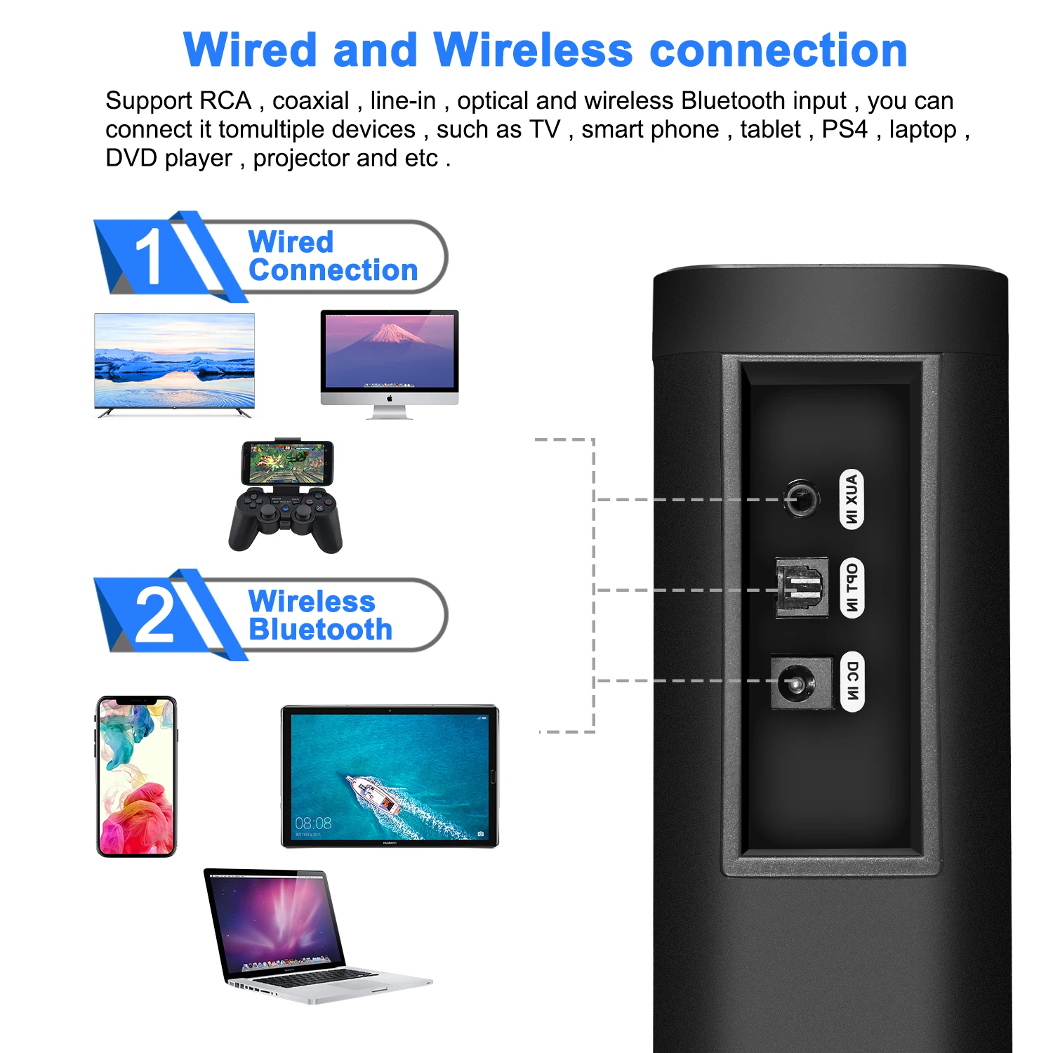Bass Surround Bar Speaker Tv Surround Stereo Speaker Tv Tv Internal
