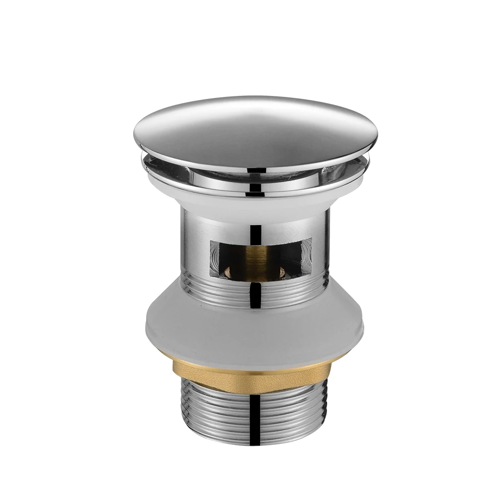 Chrome Plated Kitchen Bathtub Brass Sink Drain Stopper With Overflow Push Button Sink Stopper Buy Push Button Sink Stopper Drain Stopper Brass Drain Product On Alibaba Com