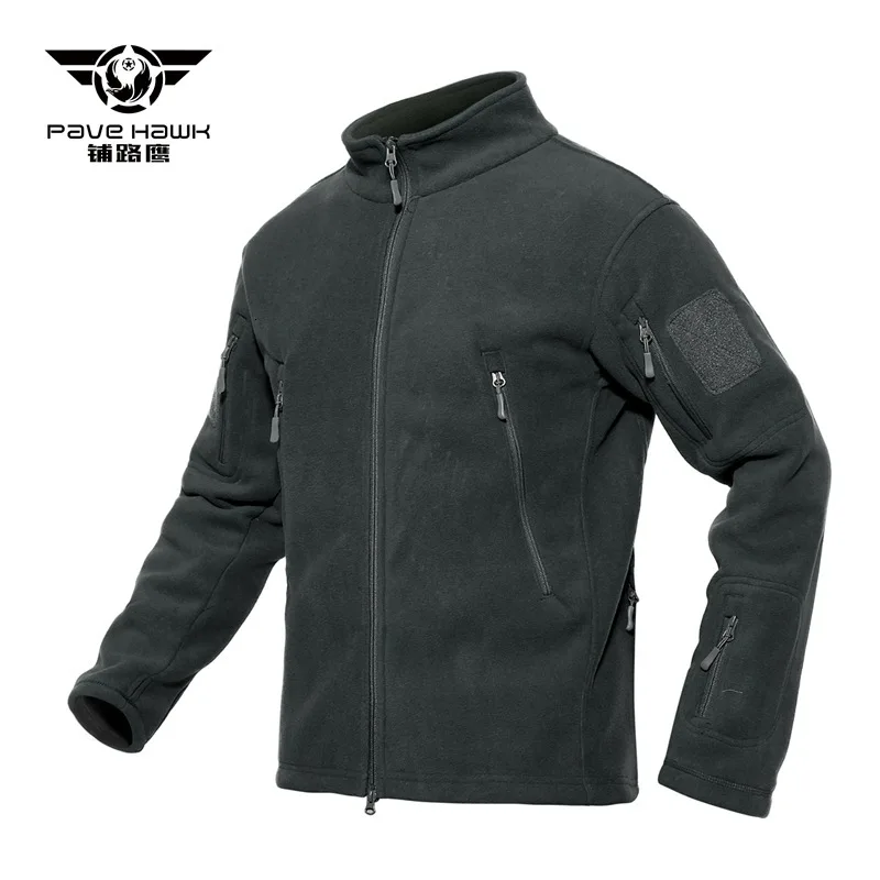 

4XL Tactical Fleece Jacket Winter Mens Windproof Warm Fleece Coat Liner Outdoor Hiking Training Climbing Military Jackets Tops