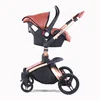 premium new style baby pram 3 in 1 and 2 in 1 baby stroller leather baby stroller