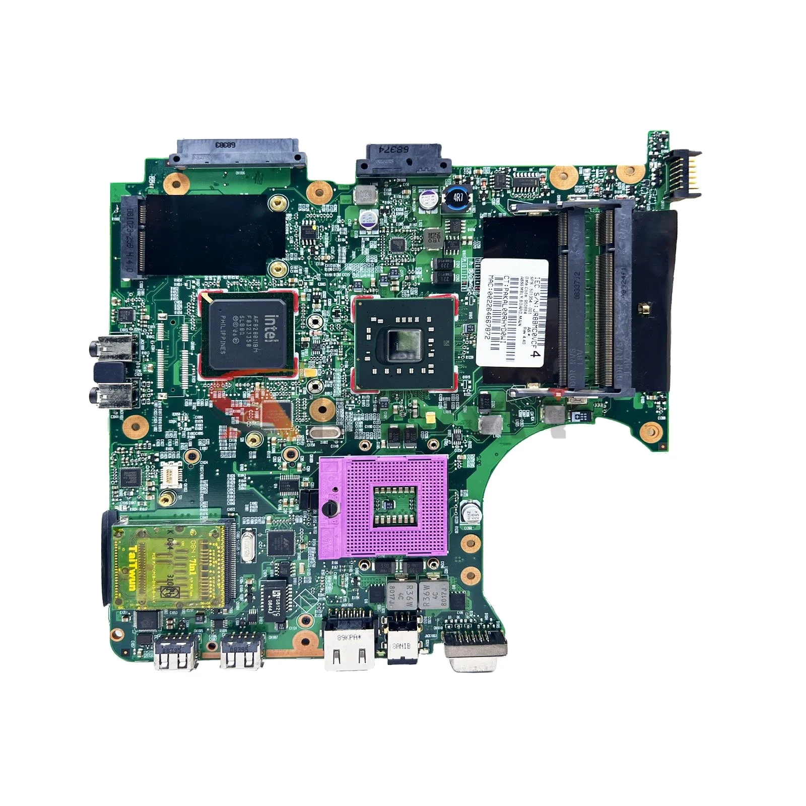 

FOR HP 6730S 6530S Series Laptop Motherboard GM45 DDR2 free cpu 501354-001 6050A2161001-MB-A04