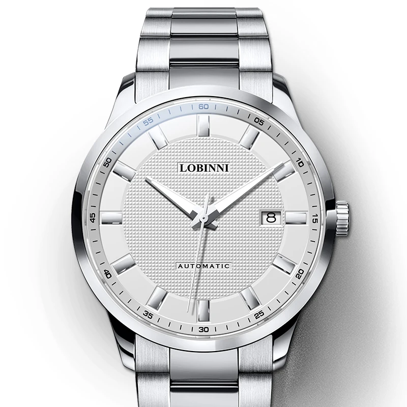 

LOBINNI 9011 Dropshipping Luxury Watches Minimalist Jam Tangan High Quality Automatic Watch Mechanical Wrist Men's Round
