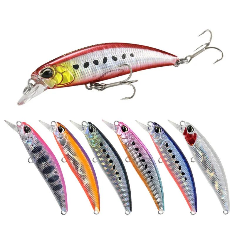 

Best Fishing Lures Wholesale 60mm 6.5g Minnow Lure Hard Artificial Bait Sinking Saltwater 60S Pesca Fishing Bait, 8colors