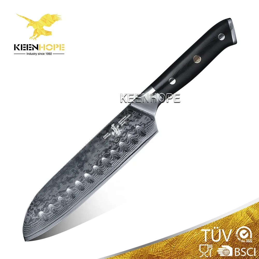 

HEROISM- 67 Layers Damascus Steel With VG10 Core 7 Inch Chef Knife Sushi Knife