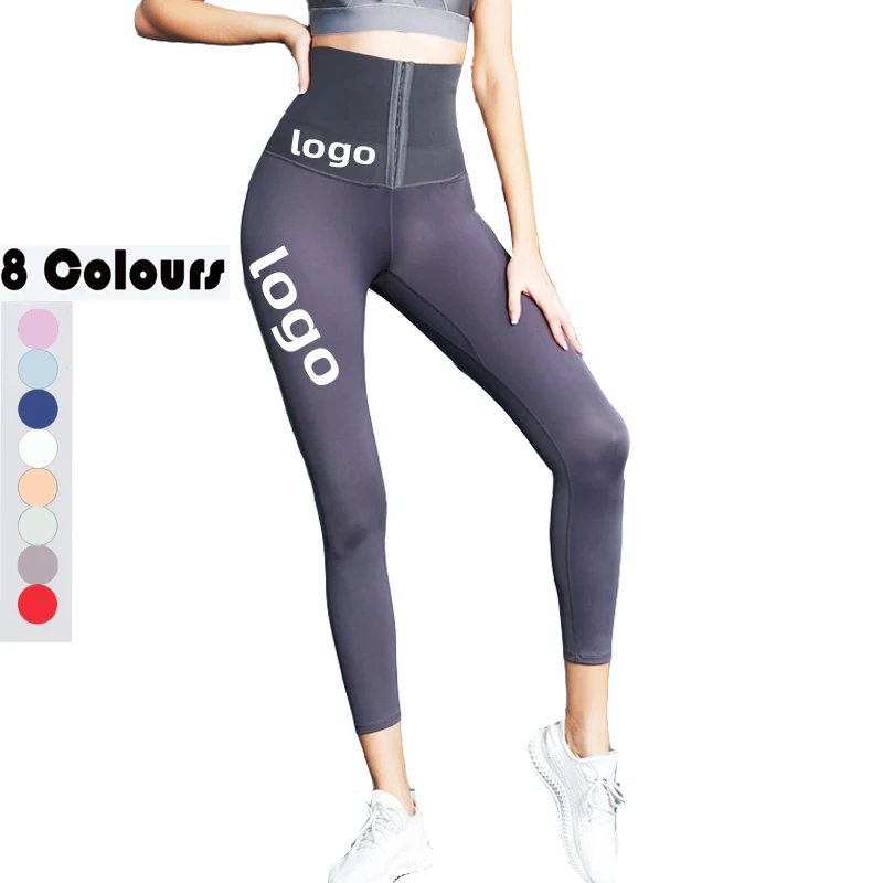 

Popular Design Sportswear Women Set Wholesale OEM Yoga Cloths Outdoor High Waist Corset Yoga Leggings, Black/blue/green/yellow/gray/pink/red