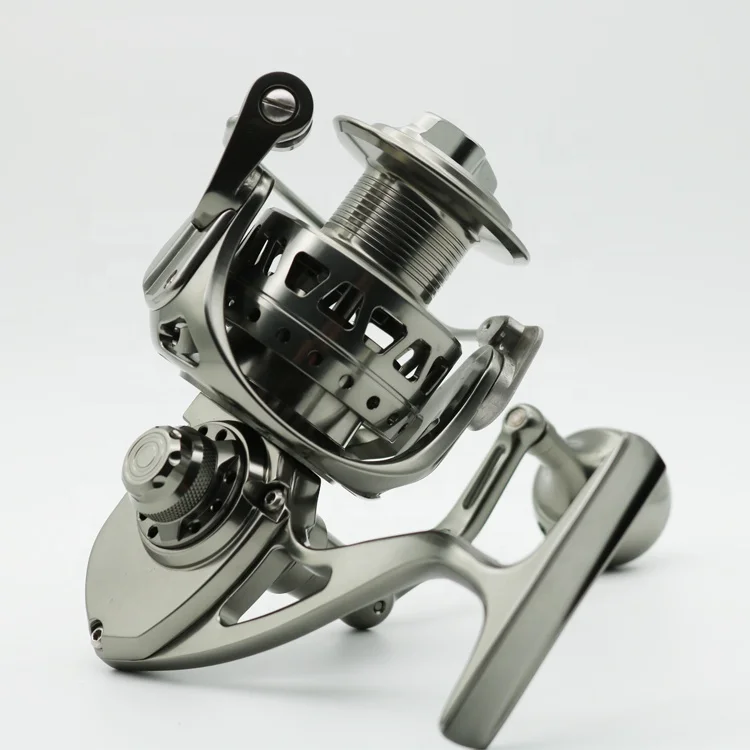 

HYD-6000 Size Full Metal Body Aluminum alloy fishing spinning reel, As your require