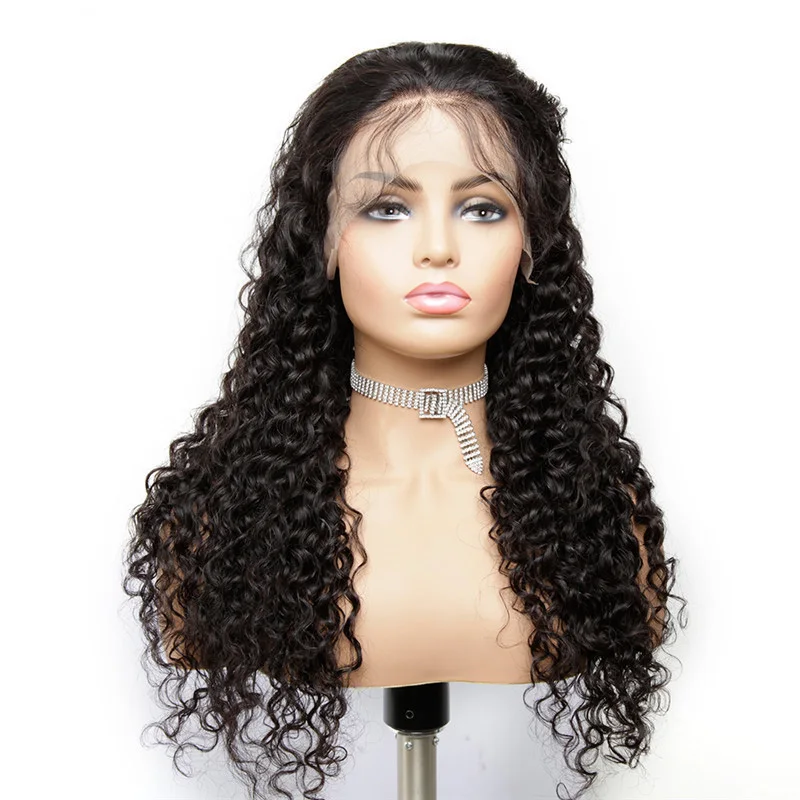 

Wholesale 13*4 Wig Water Wave Lace Front Wig 150% Density Human Hair Wig For Women