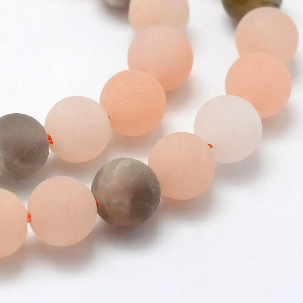 

PandaHall Frosted Round 6mm Natural Moonstone Bracelet Beads