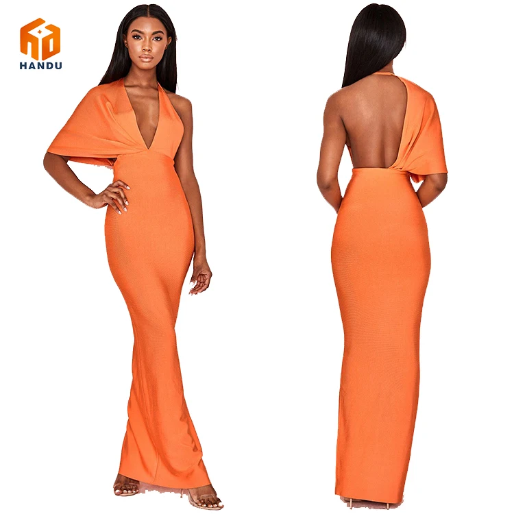 

2021 high quality women plus size luxury formal dinner long gown prom party dress evening dresses, Orange