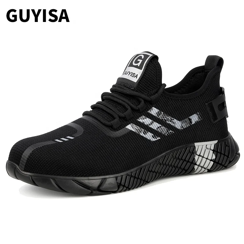 

GUYISA Factory direct sales fashion new safety shoes steel head anti-smashing men's safety shoes