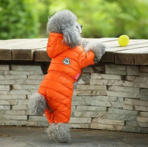 

Wholesale pet apparel multi sizes cotton-padded warm dog winter coat jacket designer dog clothes 2021