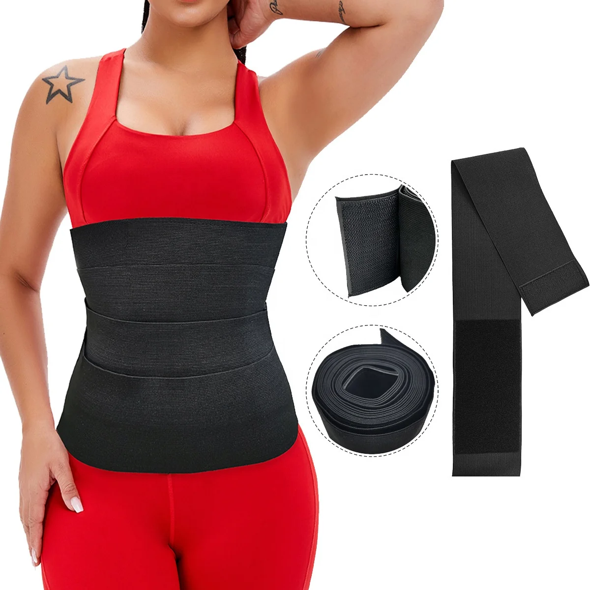 

Wholesale Body Shaper Belt Wrap Waist Bandage Tummy Wrap Trainer Lumbar Waist Support Belt Snatch Me Up Bandage Wrap