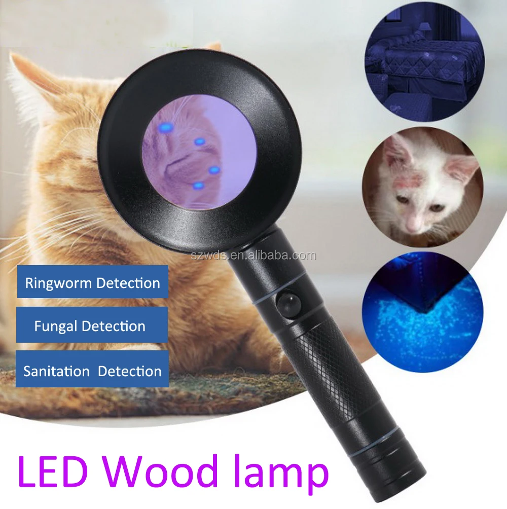 10 Watt Handheld Uv Led Wood Lamp For Pet Skin Ringworm Detector Wood's
