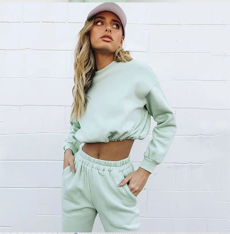 cropped sweatsuit set