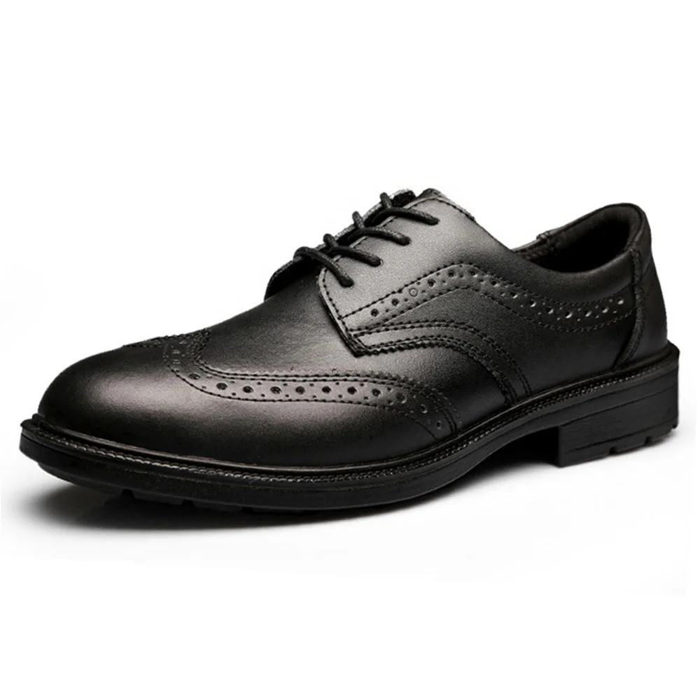 

Mens Premium Managers Genuine Leather Steel Toe-Cap Dress Safety Work Brogues Office Shoes Non Slip