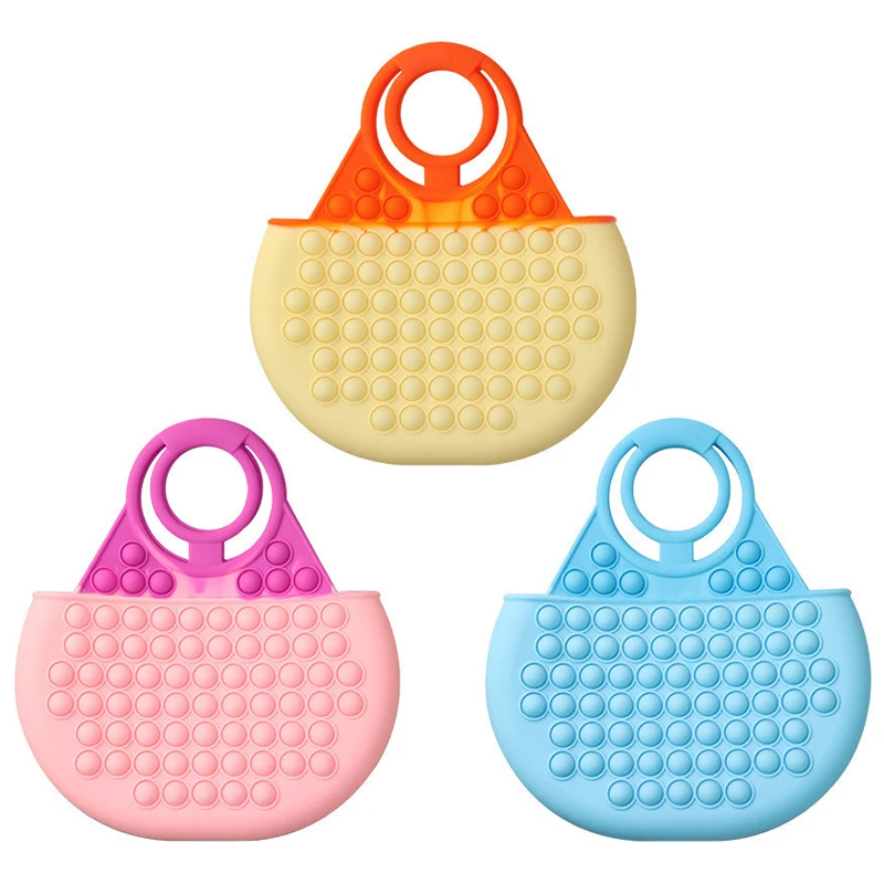 

bubble stress popper hand bag for silicone fidget bag women handbags ladies, Customized color