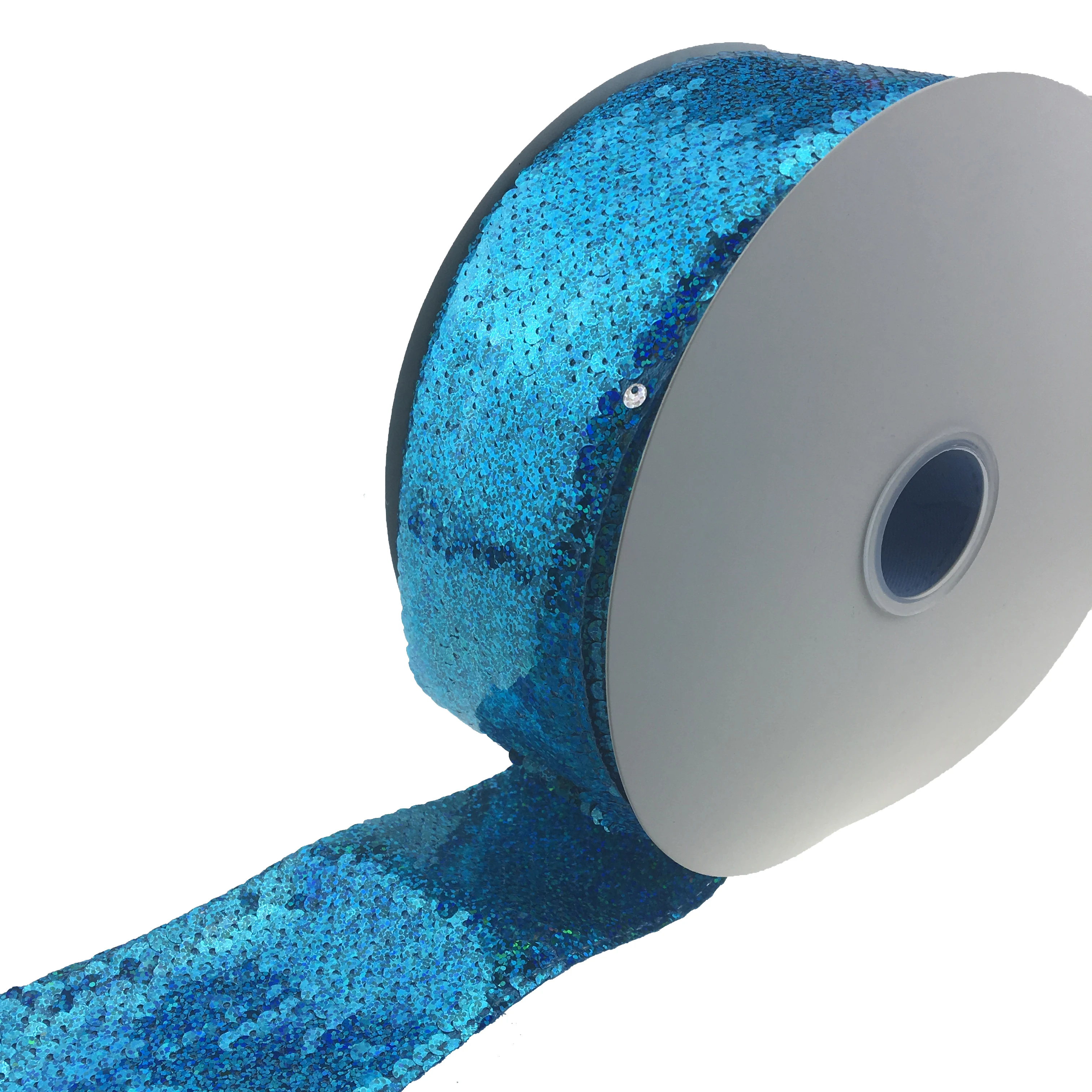 3 Inch Wide 75 Mm Reversible Sequin Fabric Ribbon Buy Sequin