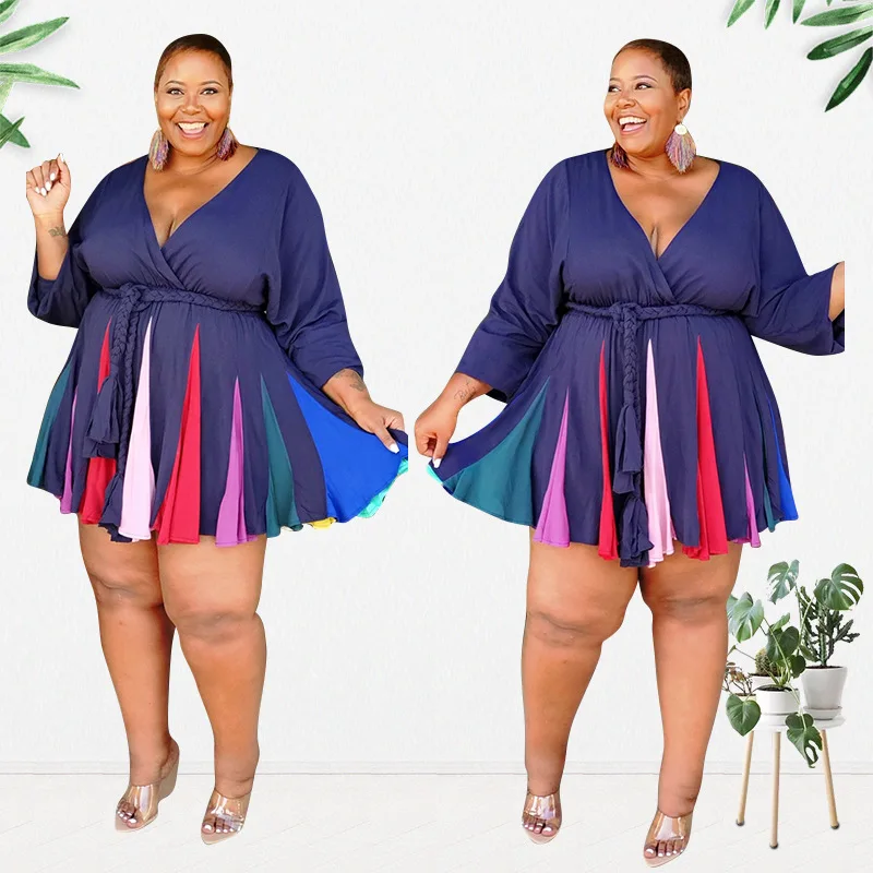 

DB03A25-1 Wholesale Loose Printed Woven Plus Size Sexy Boho Dresses Women Summer