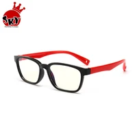 

Bendable Children Computer Optical Glasses Flexible One-piece Safe Eyeglasses Plain Mirror Silicone Anti blue Light Glasses Fram