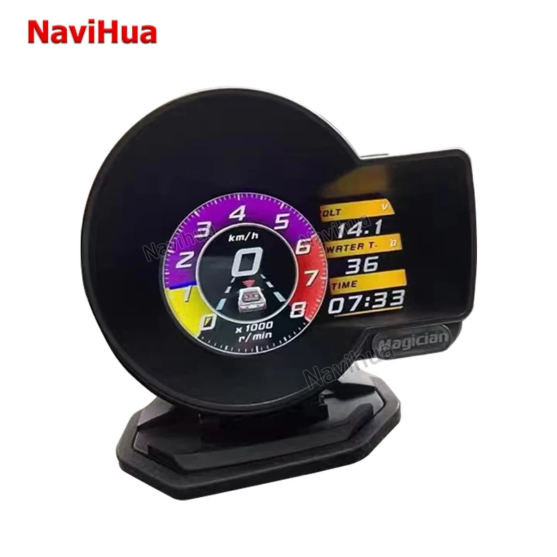 

Navihua Universal OBD ii OBD2 Auto Meter Gauge LCD Display F835 Smart Digital LCD Instrument Cluster OBD 2 Speedometer F8