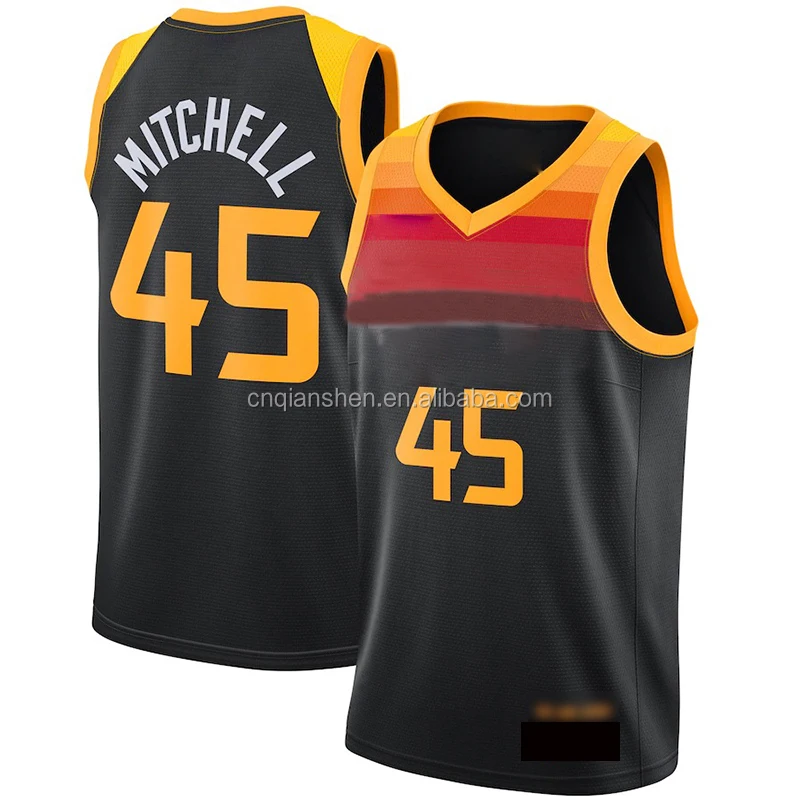 

45 Donovan Mitchell Utah City Jersey Best Quality Mesh Men Sports Basket Ball Basketball Jersey Wear Shirt Clothes Wholesale