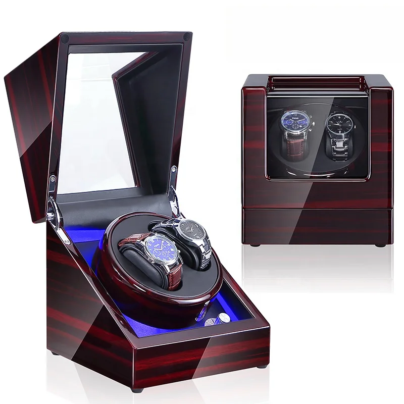 

Time partner LED luxury and fashionable watches display box that rotatable watch winder, Customized