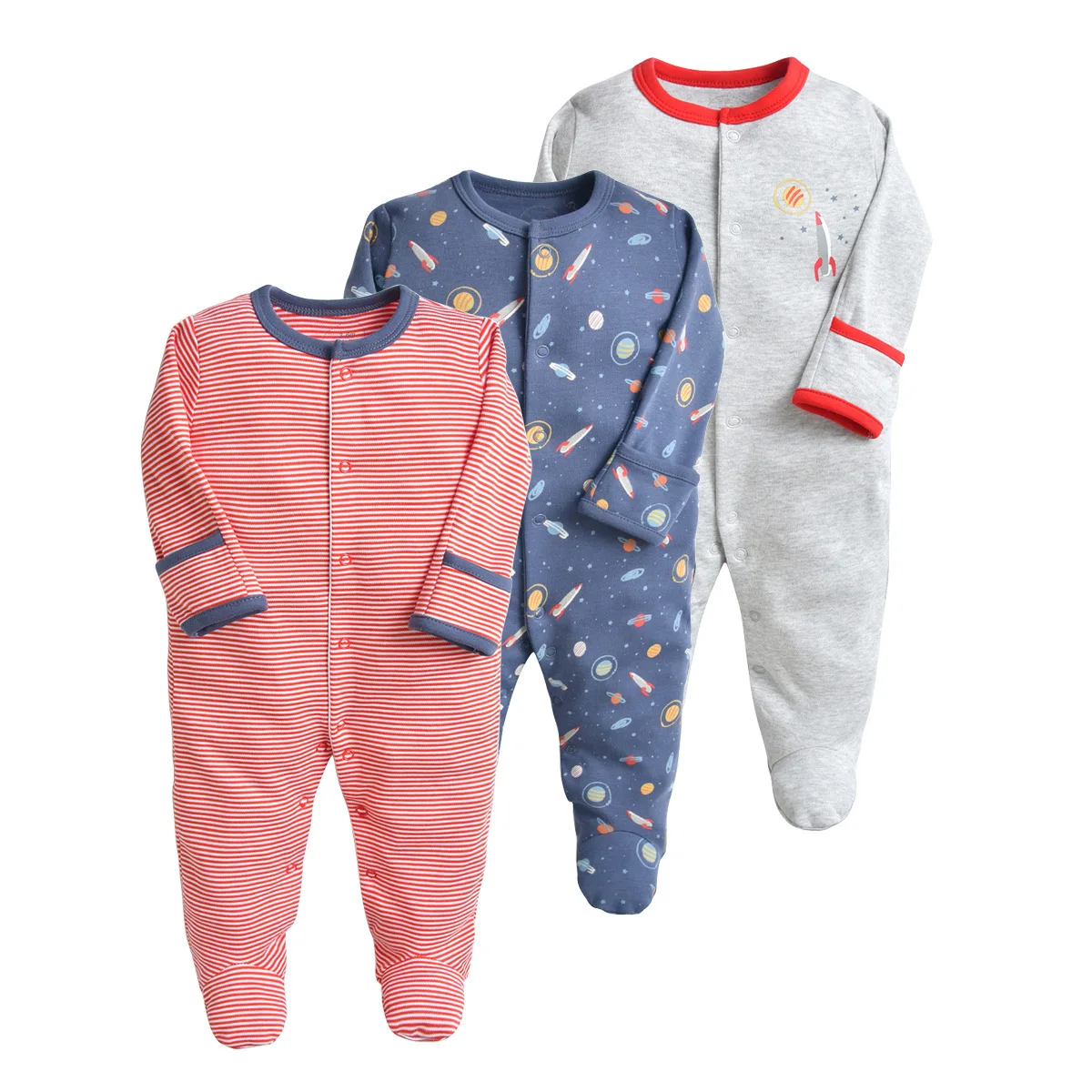 

Boutique infant toddlers pajamas clothing rabbit sleep suit cotton baby animal romper, As pictures show