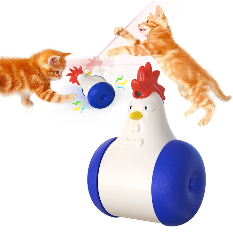 

Multi-Functional Cat Infrared Call-Cat Electric Sound Tumbler Toy Kitten Angry Orange Pet