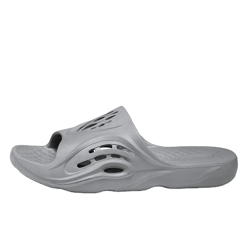 

Men's summer quick drying one-line yeezy slides soft comfortable beach shoes men's slippers, Picture