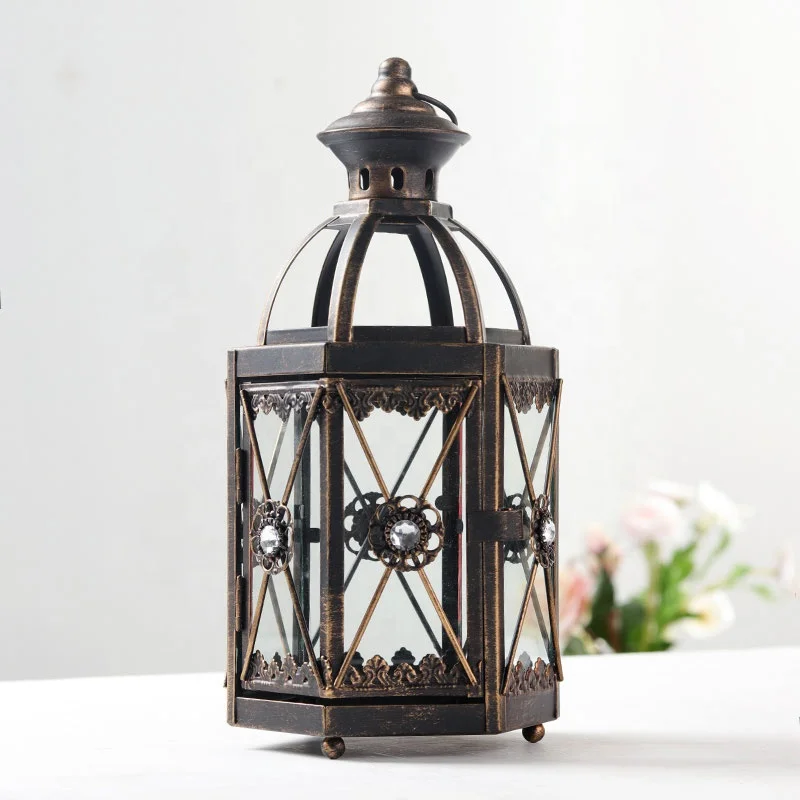 

Patio Front Porch Farmhouse Wedding Black Vault Outdoor Decor Decorative Candle Lantern Metal Hanging Lantern