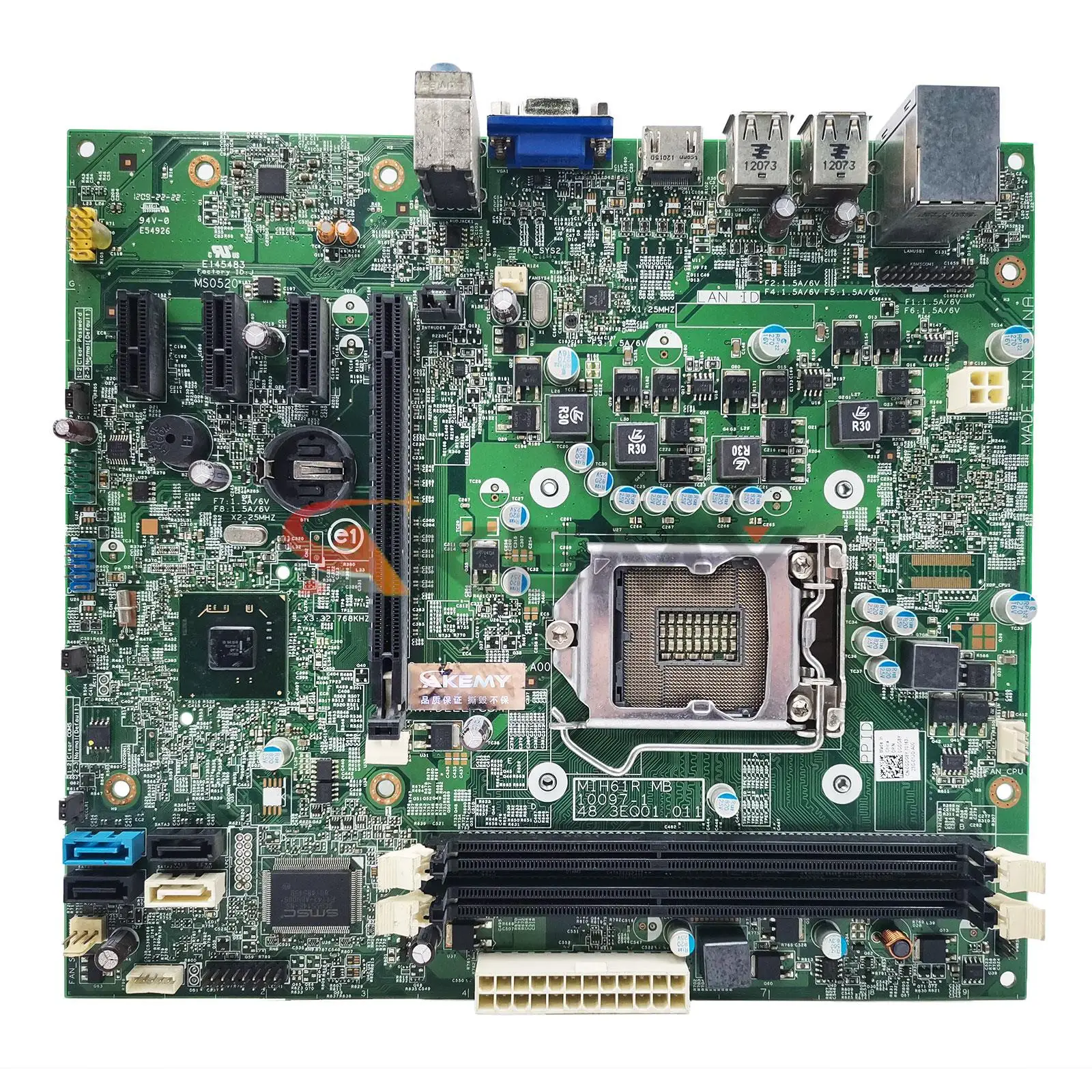 

M5DCD For DELL OptiPlex 390 620 MT Motherboard MIH61R 10097-1 48.3EQ01.011 Mainboard 100%Tested Fully Work