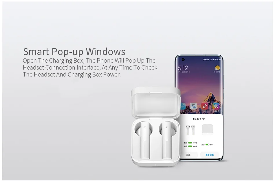 新产品100% 新潮原装小米air2se耳机耳机适用于所有手机 - buy new